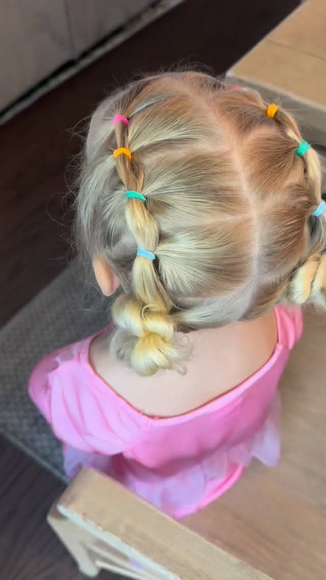Rainbow Pull-Through Pigtails