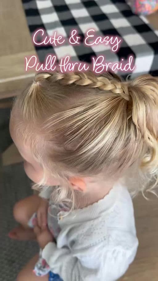 Cute and Easy Pull-Through Braid