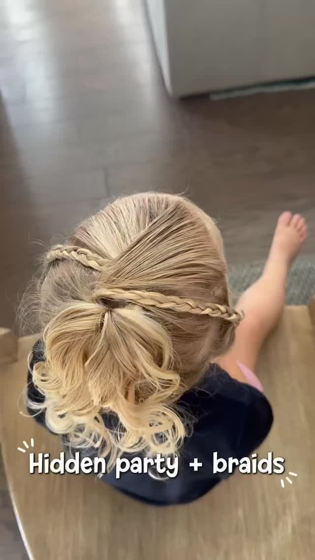 Hidden Part Braid Ponytail