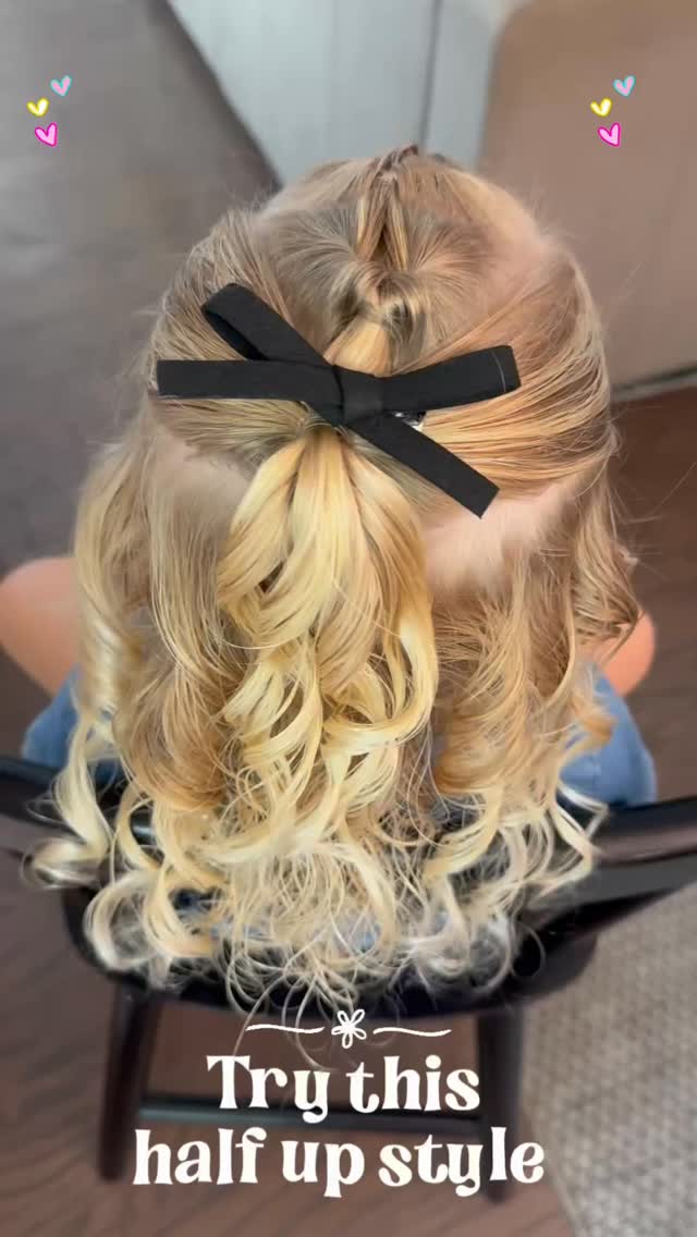 Easy Half-Up with Bow