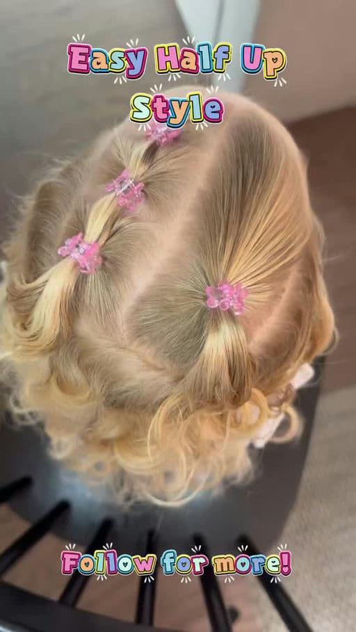 Easy Half-Up with Clips