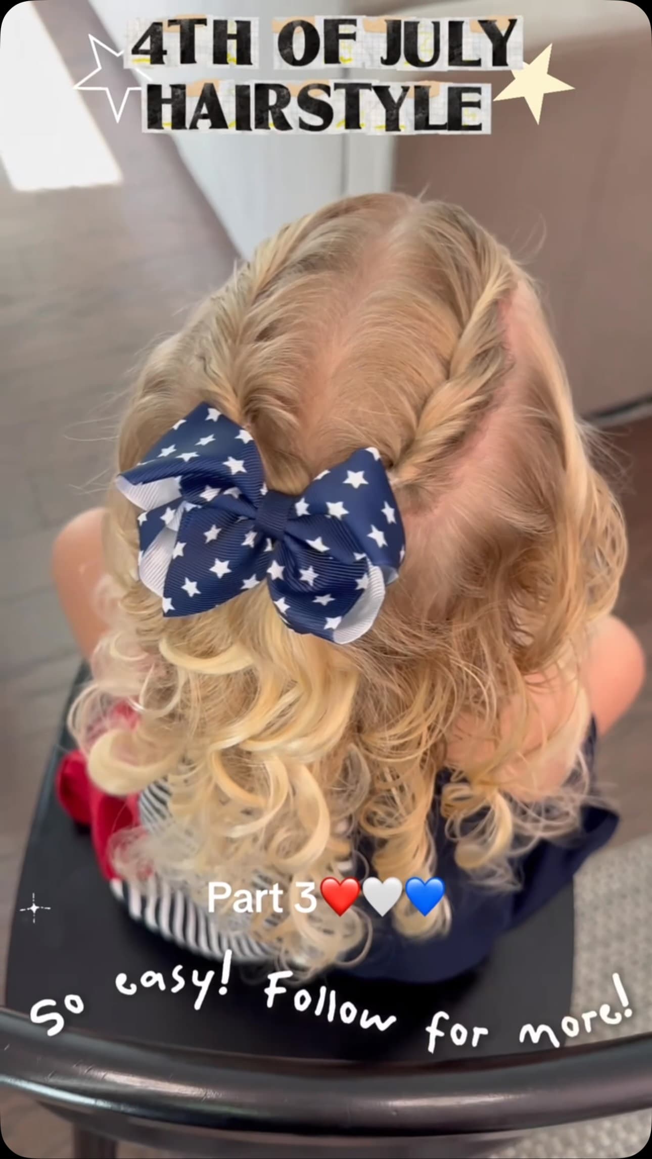 Fourth of July Hairstyle, Part 3