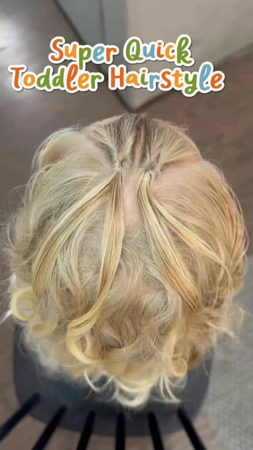 Super Quick Toddler Half-Up
