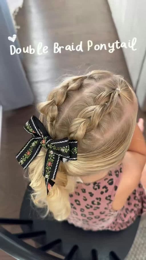 Double Braid Ponytail