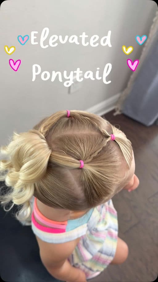 Elevated Ponytail with Elastics