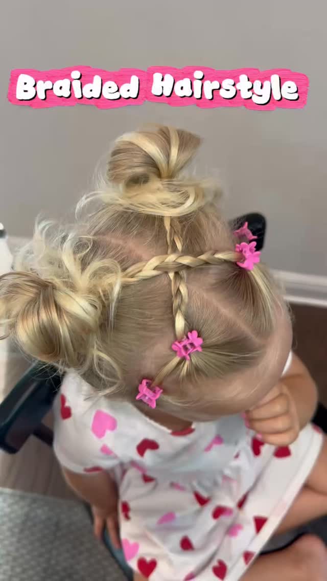Criss-Cross Braids into Bun