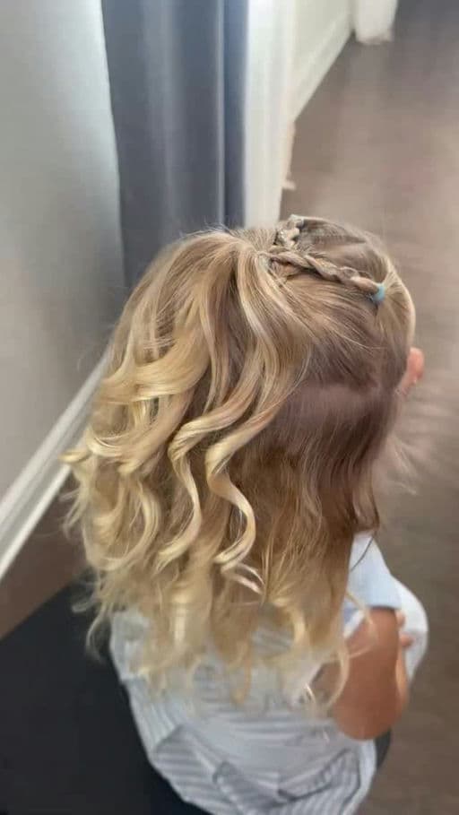 Sparkle Braid Half-Up