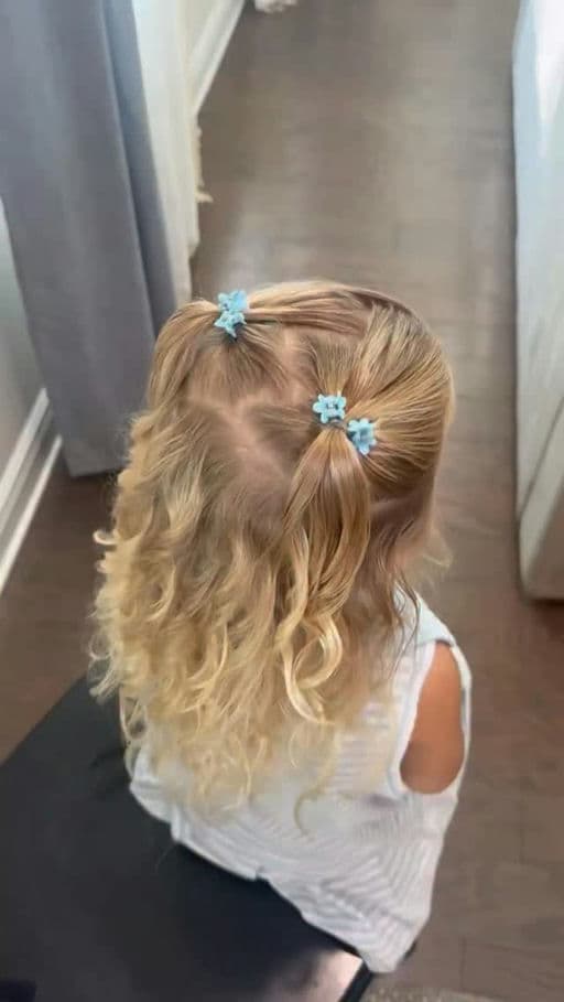 Zig Zag Part with Flower Clips