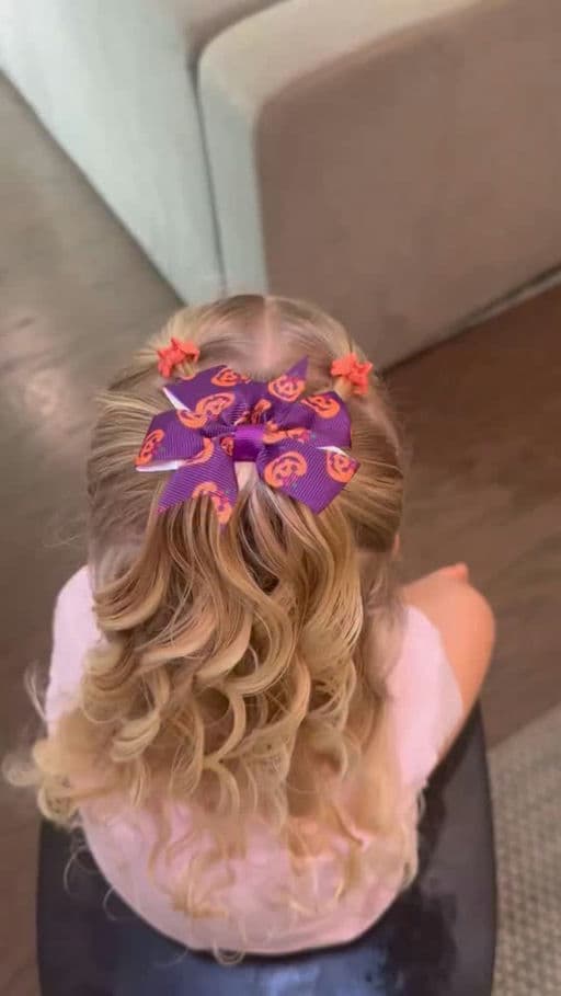 Halloween Bow Hairstyle, Day 1