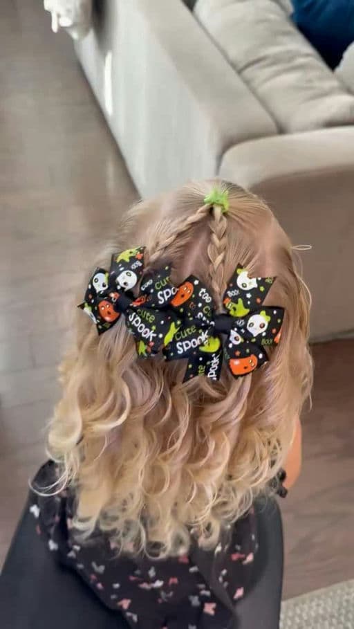Halloween Bow Hairstyle, Day 2