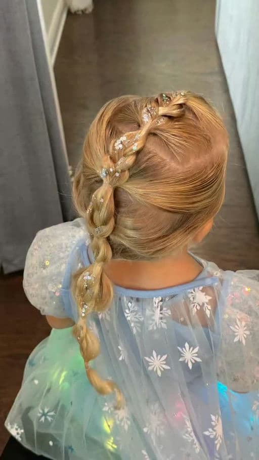 Elsa Glitter Side Braid