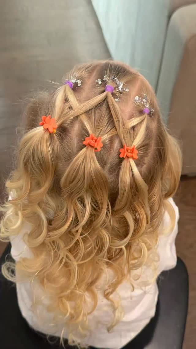 Spooky Criss-Cross Half-Up