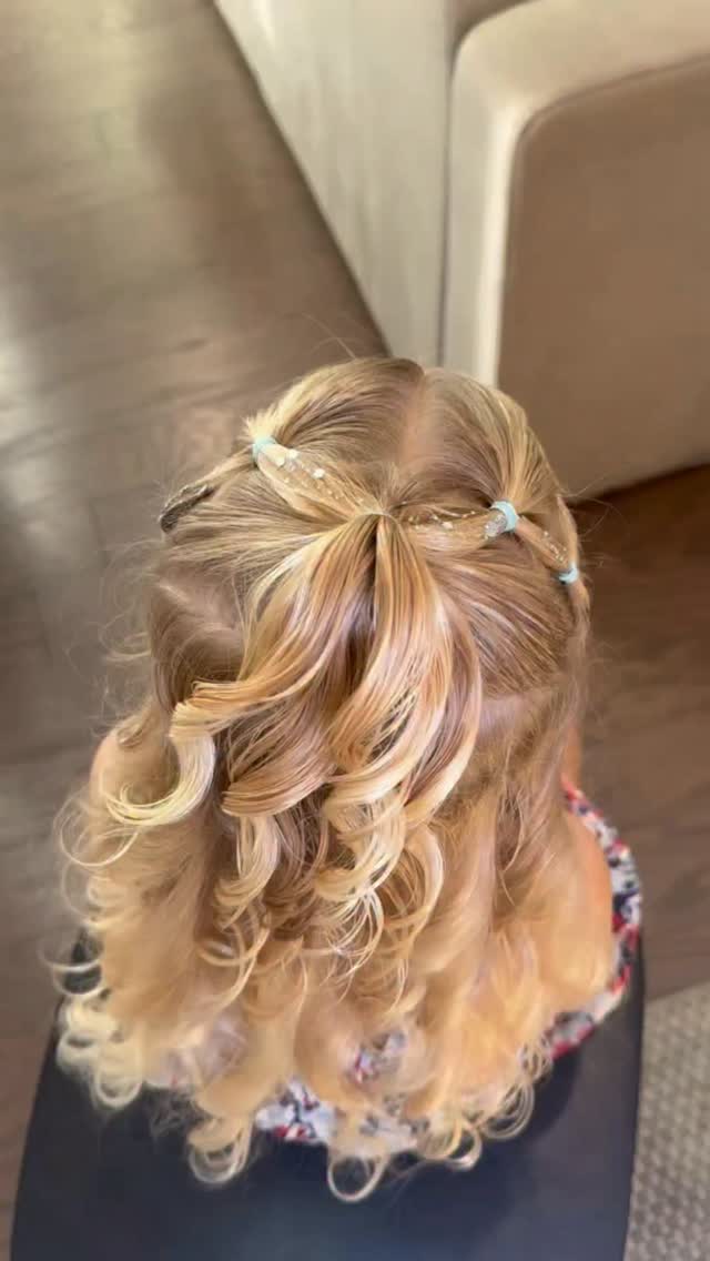 Silver Glitter Half-Up