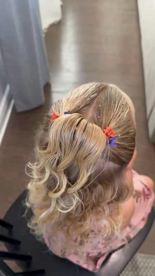 Halloween Glitter Half-Up
