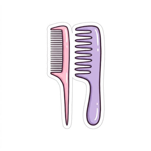 Comb Set (rat-tail and parting)