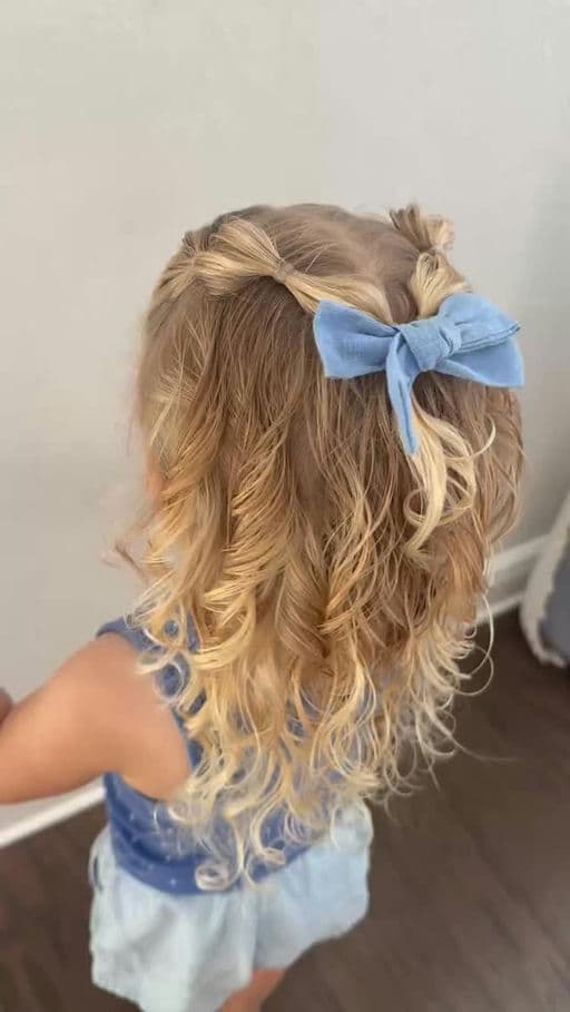 Half-Up Bubble Braid