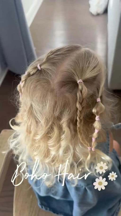 Boho Braids with Curls
